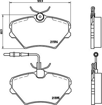 Brembo P 68 022 - Bremžu uzliku kompl., Disku bremzes www.autospares.lv