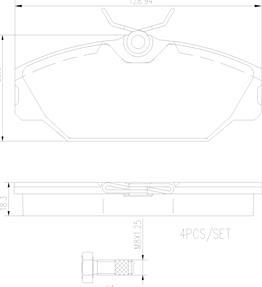 Brembo P68027N - Bremžu uzliku kompl., Disku bremzes autospares.lv