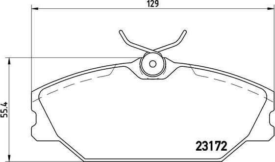 Brembo P 68 027 - Bremžu uzliku kompl., Disku bremzes autospares.lv