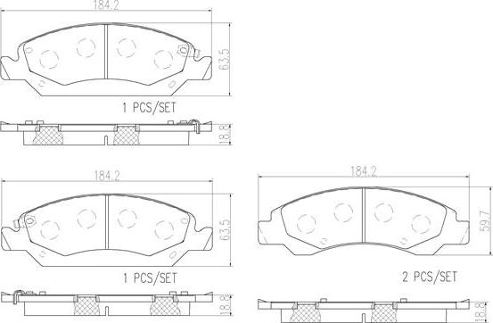 Brembo P09015N - Bremžu uzliku kompl., Disku bremzes www.autospares.lv