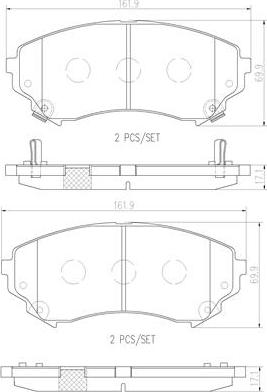 Brembo P09018N - Bremžu uzliku kompl., Disku bremzes www.autospares.lv