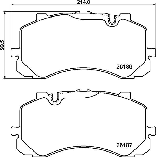 Brembo P 05 005 - Bremžu uzliku kompl., Disku bremzes www.autospares.lv