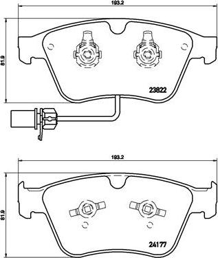 NAPA NBP1887 - Bremžu uzliku kompl., Disku bremzes www.autospares.lv