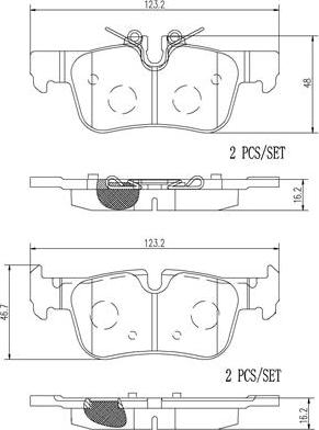 Brembo P06094N - Bremžu uzliku kompl., Disku bremzes www.autospares.lv