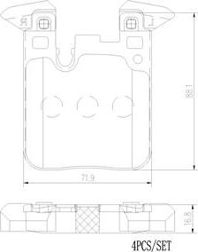 Brembo P06095N - Bremžu uzliku kompl., Disku bremzes www.autospares.lv