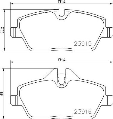 Brembo P 06 091E - Bremžu uzliku kompl., Disku bremzes autospares.lv