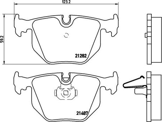 Brembo P 06 044 - Brake Pad Set, disc brake www.autospares.lv