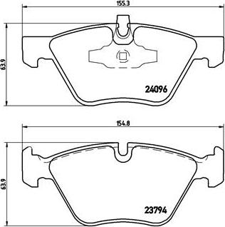 Brembo P 06 040X - Bremžu uzliku kompl., Disku bremzes autospares.lv