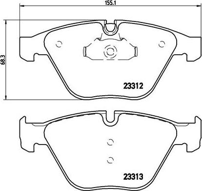 Brembo P 06 054X - Brake Pad Set, disc brake www.autospares.lv