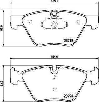 Brembo P 06 057X - Bremžu uzliku kompl., Disku bremzes www.autospares.lv