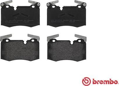 Brembo P 06 068 - Bremžu uzliku kompl., Disku bremzes www.autospares.lv