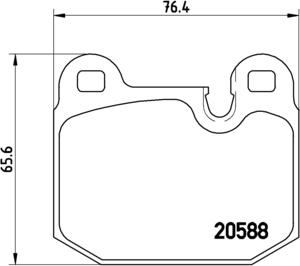 Brembo P 06 006 - Тормозные колодки, дисковые, комплект www.autospares.lv