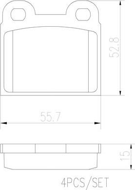 Brembo P06001N - Brake Pad Set, disc brake www.autospares.lv