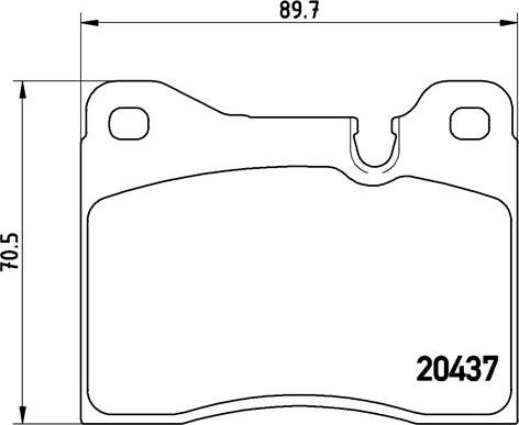 Brembo P06002N - Brake Pad Set, disc brake www.autospares.lv