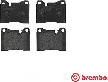 Brembo P 06 002 - Bremžu uzliku kompl., Disku bremzes autospares.lv