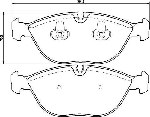 Brembo P 06 019 - Bremžu uzliku kompl., Disku bremzes autospares.lv