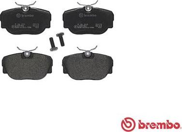 Brembo P 06 010 - Тормозные колодки, дисковые, комплект www.autospares.lv