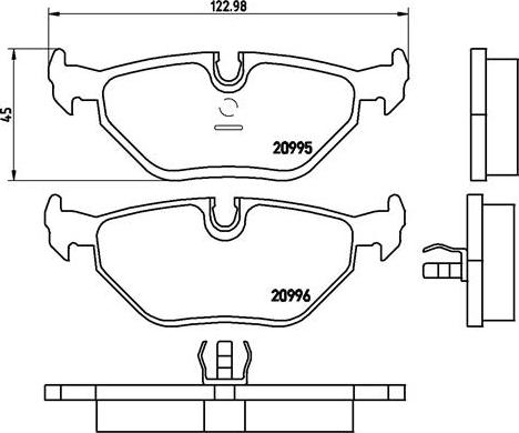 Brembo P 06 011 - Тормозные колодки, дисковые, комплект www.autospares.lv