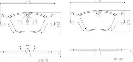 Brembo P06089N - Bremžu uzliku kompl., Disku bremzes www.autospares.lv