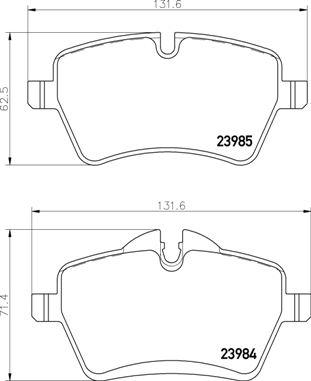 Brembo P 06 086 - Bremžu uzliku kompl., Disku bremzes www.autospares.lv