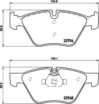 Brembo P 06 036X - Bremžu uzliku kompl., Disku bremzes autospares.lv