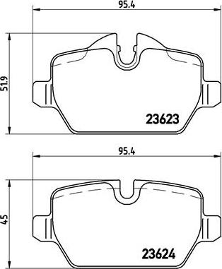 Brembo P 06 037X - Bremžu uzliku kompl., Disku bremzes autospares.lv