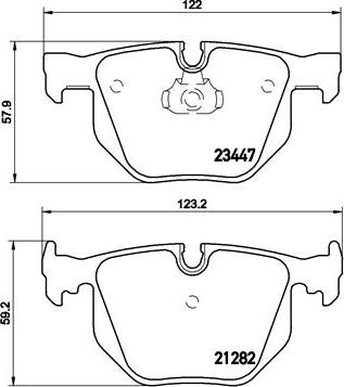 Brembo P 06 029 - Bremžu uzliku kompl., Disku bremzes www.autospares.lv