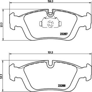 Brembo P 06 024 - Brake Pad Set, disc brake www.autospares.lv