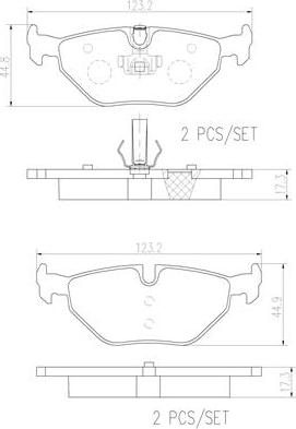 Brembo P06025N - Brake Pad Set, disc brake www.autospares.lv