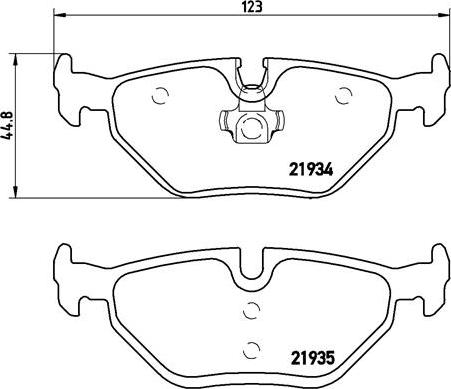 Brembo P 06 025 - Bremžu uzliku kompl., Disku bremzes www.autospares.lv