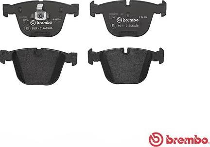 Brembo P 06 026 - Bremžu uzliku kompl., Disku bremzes www.autospares.lv