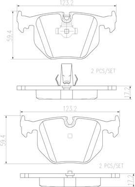 Brembo P06020N - Bremžu uzliku kompl., Disku bremzes www.autospares.lv