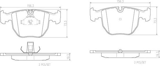 Brembo P06021N - Bremžu uzliku kompl., Disku bremzes www.autospares.lv