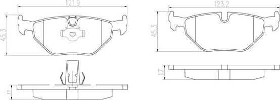 Brembo P06023N - Bremžu uzliku kompl., Disku bremzes autospares.lv