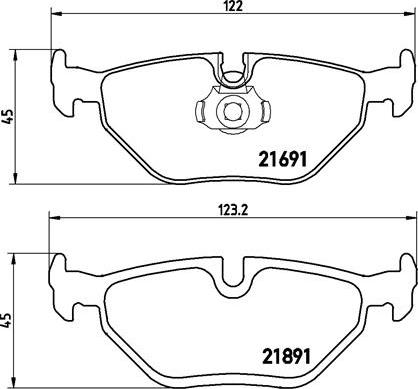 Brembo P 06 023 - Bremžu uzliku kompl., Disku bremzes www.autospares.lv