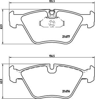 Brembo P 06 022 - Bremžu uzliku kompl., Disku bremzes www.autospares.lv