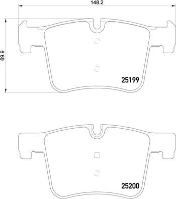 Brembo P 06 075 - Bremžu uzliku kompl., Disku bremzes www.autospares.lv