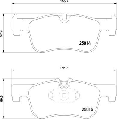 Brembo P 06 078 - Bremžu uzliku kompl., Disku bremzes www.autospares.lv