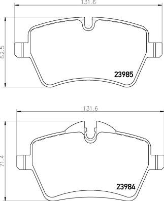 Brembo P 06 104 - Bremžu uzliku kompl., Disku bremzes www.autospares.lv