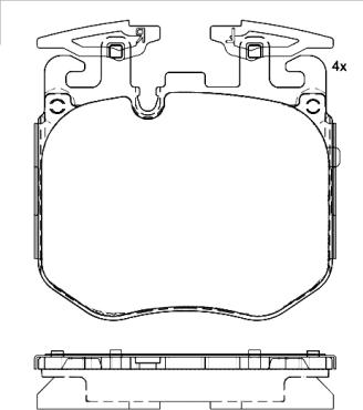 Brembo P 06 106 - Bremžu uzliku kompl., Disku bremzes autospares.lv