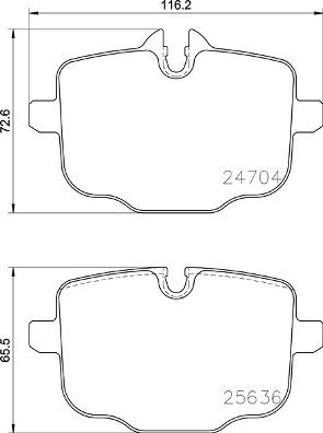 Brembo P 06 101 - Bremžu uzliku kompl., Disku bremzes autospares.lv