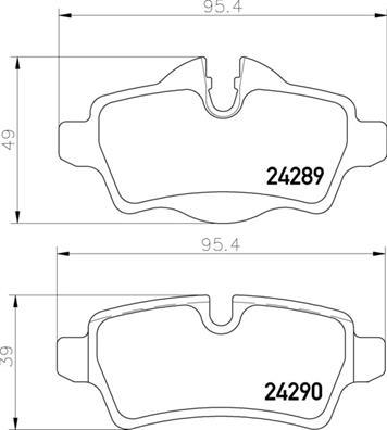 Brembo P 06 103 - Bremžu uzliku kompl., Disku bremzes www.autospares.lv