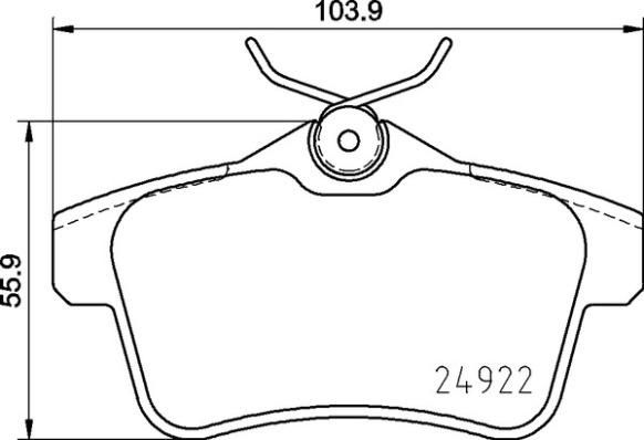 Brembo P 06 102 - Bremžu uzliku kompl., Disku bremzes www.autospares.lv