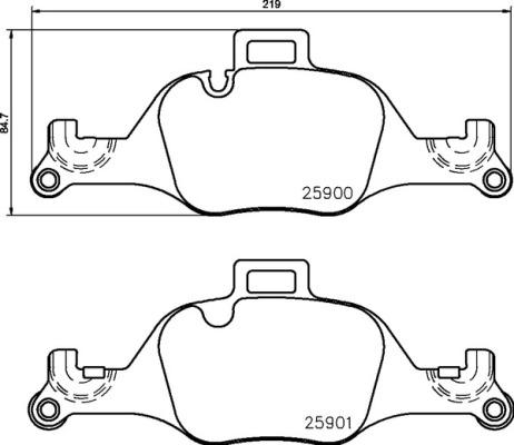 Brembo P 06 107 - Bremžu uzliku kompl., Disku bremzes www.autospares.lv