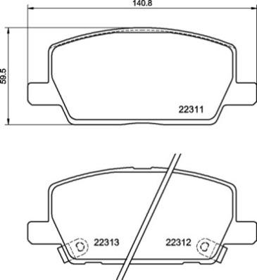 Brembo P 07 012 - Bremžu uzliku kompl., Disku bremzes www.autospares.lv