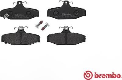 Brembo P 15 004 - Bremžu uzliku kompl., Disku bremzes www.autospares.lv