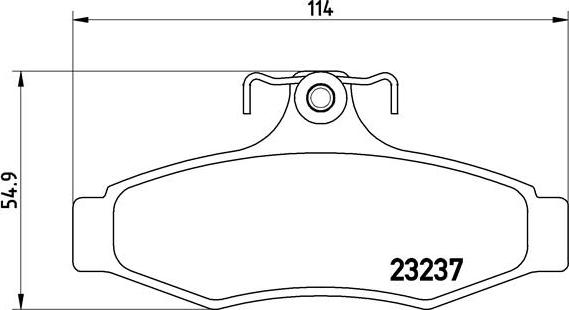 Brembo P 15 005 - Тормозные колодки, дисковые, комплект www.autospares.lv