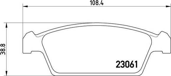 Brembo P 15 001 - Bremžu uzliku kompl., Disku bremzes autospares.lv