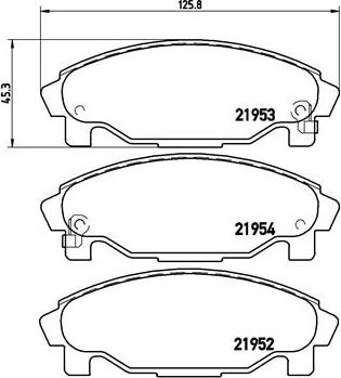 Brembo P 16 007 - Bremžu uzliku kompl., Disku bremzes www.autospares.lv