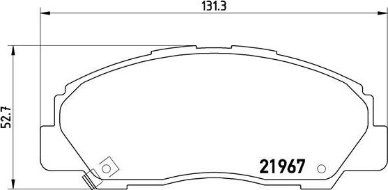 Brembo P 16 010 - Brake Pad Set, disc brake www.autospares.lv